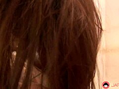 Japanese HOUSEWIFE Iori Mizuki SMOKES dicks then rides in threesome