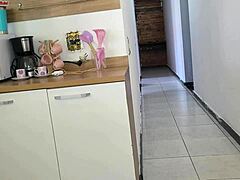 risky sexo with hubby's friend while he's showering we almost caught