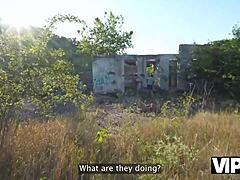 Vip4k. Eerie Echoes of Intense Outdoor Cuckold Fucking