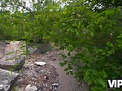 Vip4k. Eerie Echoes of Intense Outdoor Cuckold Fucking