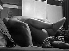 hubby's boss sneaks into my dorm room while he's gone and fucks me moaning loud