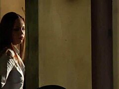 hot blonde lesbian slave bound and fingered hard by horny madame