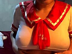 Schoolgirl Prostitute Helena Danae Toys Her Wet Pussy and Drips Juices for Camera