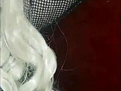 Blindfolded Crossdresser Swallows Girlfriend's Pee Load