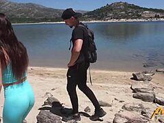 Lost girl blows stranger then swallows his load.