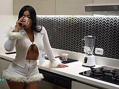 😱 a ghost pounds my pussy savagely on halloween - scary flick with mariana martix👻