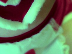 lewd brunette milf pegs lover with strapon dominates ass worships then takes cum