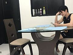 Skinny Latina milf trades pussy fuck for cash from horny stepbrother part 1