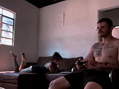 SUCKING CARMONA WHILE GAMING BEHIND SCENES!