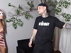 schoolgirl hookup turns into caught-in-the-act pounding session