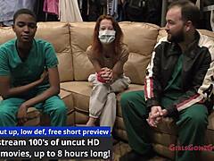 perverted podiatrist jewel teases feet in latex heels