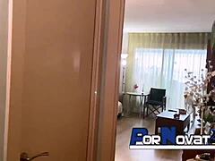 spanish milf mom caught in kitchen by victor bloom's thick cock surprise