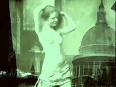 vintage babe spreads her hairy beaver in retro erotic bedroom tease