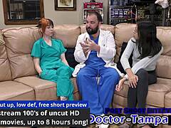 dr tampa in latex nurse gloves roleplays hospital patient with ditria rose shaved pussy pov