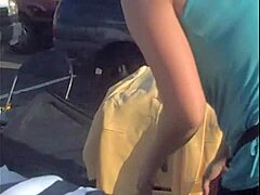 Peeking down her blouse reveals tempting hidden curves