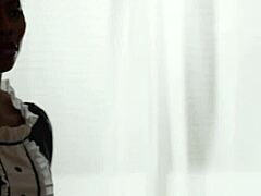 hot sexy maid with big ass and fake tits seduced by homeowner's monster cock face fuck and doggystyle