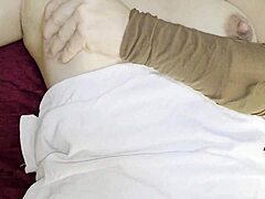 First time fucking my hot latina stepsister creampie in tight pussy