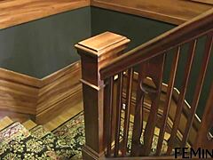 lesbian domina slaps her bound slave's wet pussy relentlessly in 4k