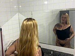 hidden cam catches cute latina teen's wet pussy masturbation in school bathroom party