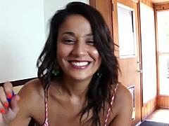 Gigi loren tastes her pussy juices sucking cock off deep