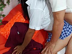 Finally fucked my hubby's ripped step-brother's cock doggy anal