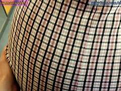 Elevator deepthroat blowjob ends in facial cum walk of shame?