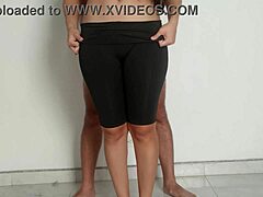 Whoa stepsis legs stroking me to explosion!