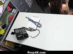 loss prevention officer checks if teen 18+ hid more merch... on her body? 😂🍑 now she's riding hard at work!