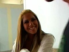 carmel moore rides boyfriend's huge cock deep in her tight shaved pussy with anal fingering