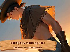 Young Sexy Guy Moans Erotically to Orgasm with Friend