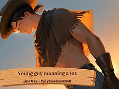 Young Sexy Guy Moans Erotically to Orgasm with Friend