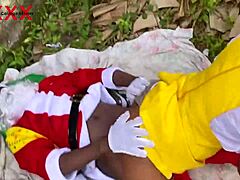 new year african santa fucks close friend stepdaughter squirting bush outdoor hardcore cumshot