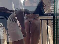 dirty brazilian young wife fishnets small waist roommate dorm ifood neighbor quick fuck