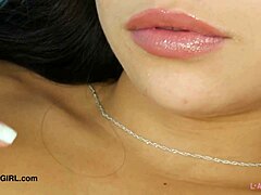 ever wonder what happens when a cute latina model bares it all on sofa?