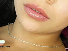 ever wonder what happens when a cute latina model bares it all on sofa?