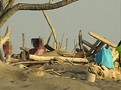 my girlfriend misscreamy sucks my cock publicly on crowded beach hidden cam voyeur