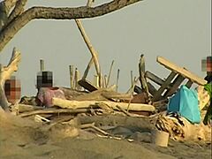 my girlfriend misscreamy sucks my cock publicly on crowded beach hidden cam voyeur