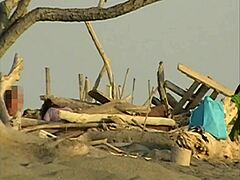 my girlfriend misscreamy sucks my cock publicly on crowded beach hidden cam voyeur