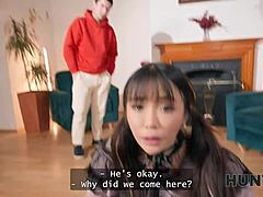 hunt4k... busty japanese tourist uh rides stranger cock while her stupid boyfriend watches all shocked