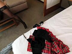 hey boss, watch your sexy latina assistant lift her miniskirt for rough doggystyle pounding