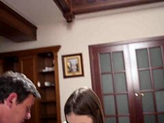 i love when stepdad stretches my tight teen pussy doggystyle rough and deep daddy 😩💦