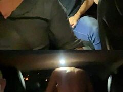 corninho uber gets cucked in back seat while wife brazilian bangs lover as hubby drives 😏👀