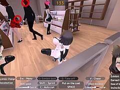 Exhibitionist slut masturbates dildo in store humiliating herself publicly!