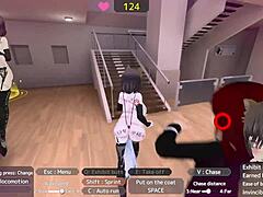 Exhibitionist slut masturbates dildo in store humiliating herself publicly!