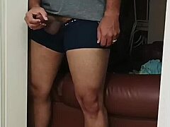 stepsister's sexy robe sparks wild masturbation tease ending in rough tit cumshot finish