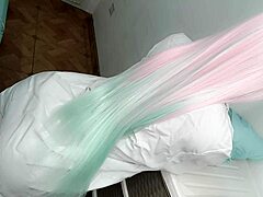 curvy miami doctor cosplay in thong panties spreads for first-time patient bedroom fuck doll roleplay