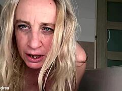 Wet Mature Slut Prolapses Huge Puffy Pussy Lips While Fisting and Toying in Outdoor Shower Orgasm Frenzy!