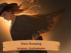 he moans loud while stroking his cock solo thinking of hot erotic boyfriend action