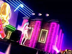 hatsune miku plays piano forte scandal with huge nude tits and big ass mod