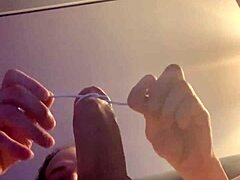 Infamous Adore Fingers Her Wet Pussy Hard in Living Room Exhibition